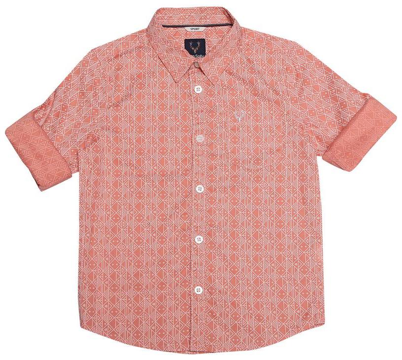 

Allen Solly Boy Cotton Printed Shirt Pink