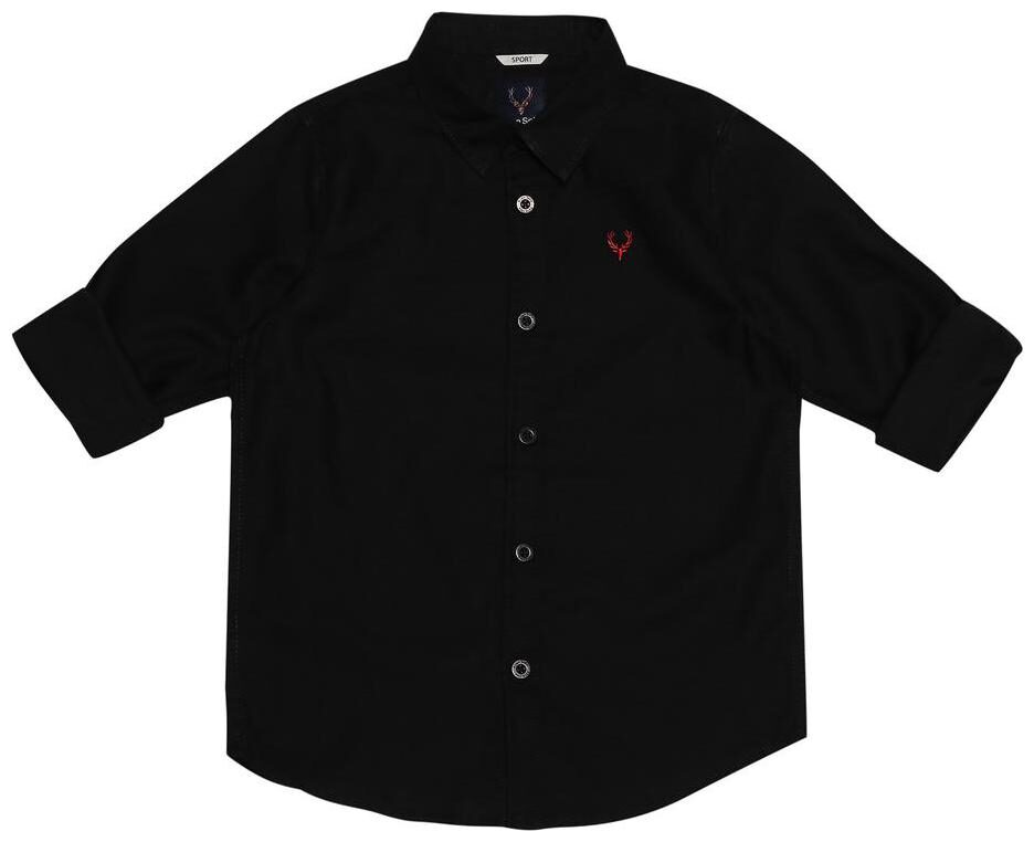 

Allen Solly Boy Cotton Solid Shirt Black