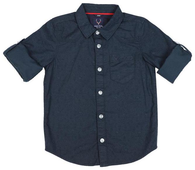 

Allen Solly Boy Cotton Solid Shirt Blue