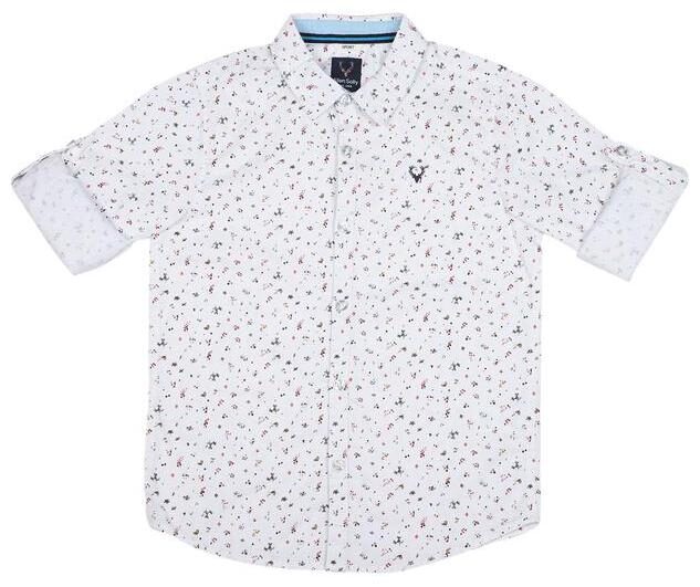 

Allen Solly Boy Cotton Printed Shirt White