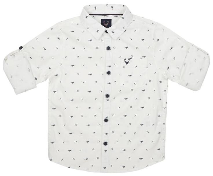 

Allen Solly Boy Cotton Printed Shirt White