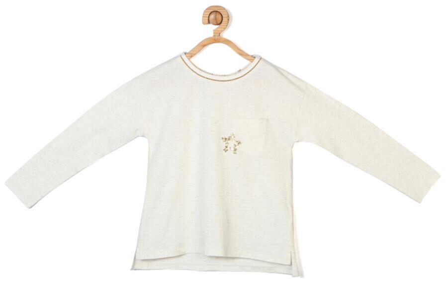 

Allen Solly Girl Blended Solid Top - Cream