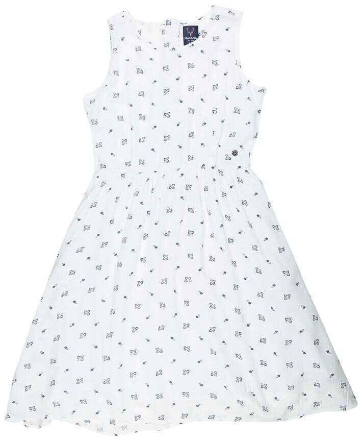 

Allen Solly White Viscose Sleeveless Knee Length Princess Frock ( Pack of 1 )