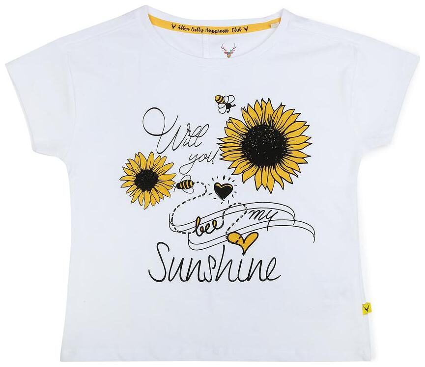 

Allen Solly Girl Cotton Solid T shirt - White