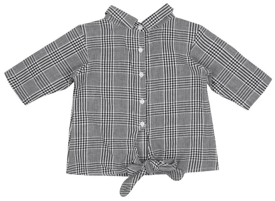 

Allen Solly Girl Cotton Checked Top - Grey