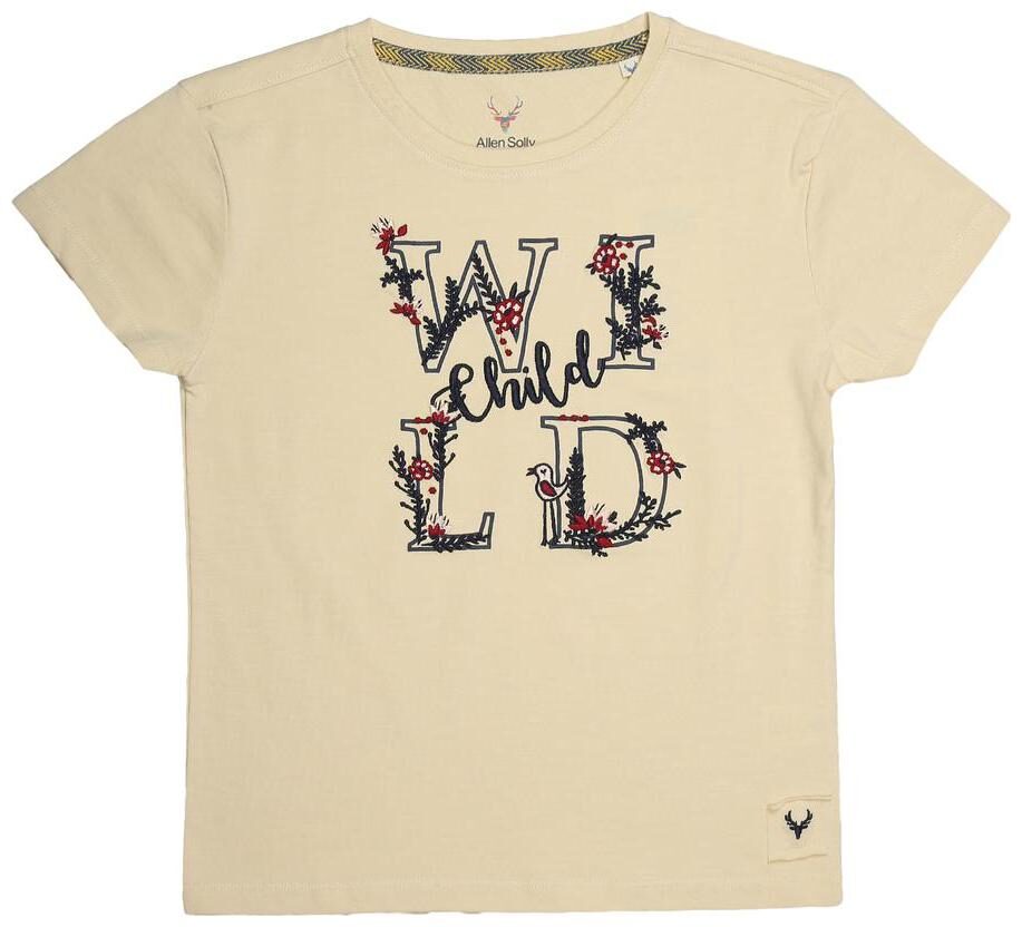 

Allen Solly Girl Cotton Solid T shirt - Beige