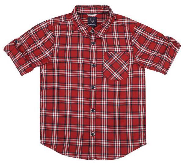 

Allen Solly Boy Cotton Checked Shirt Maroon