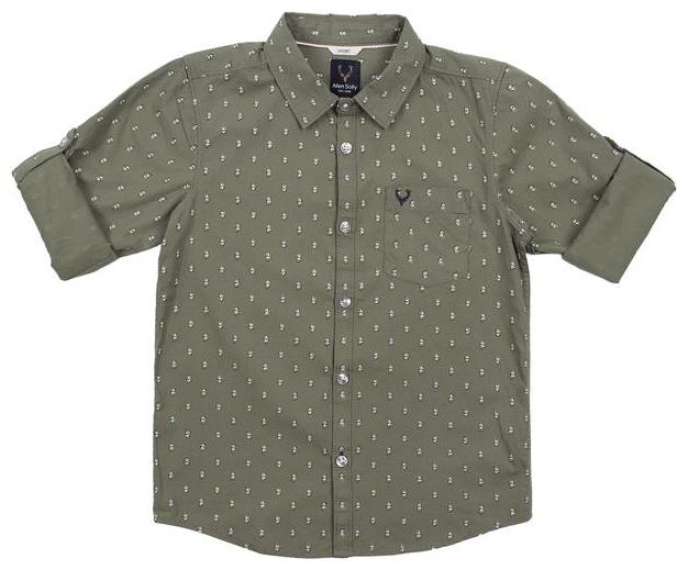 

Allen Solly Boy Cotton Printed Shirt Green