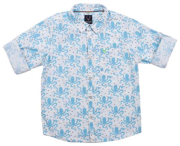 

Allen Solly Boy Cotton Printed Shirt Blue
