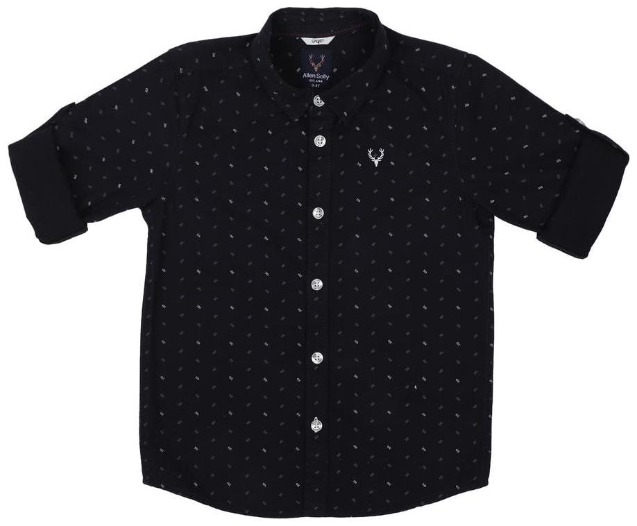 

Allen Solly Boy Cotton Printed Shirt Black