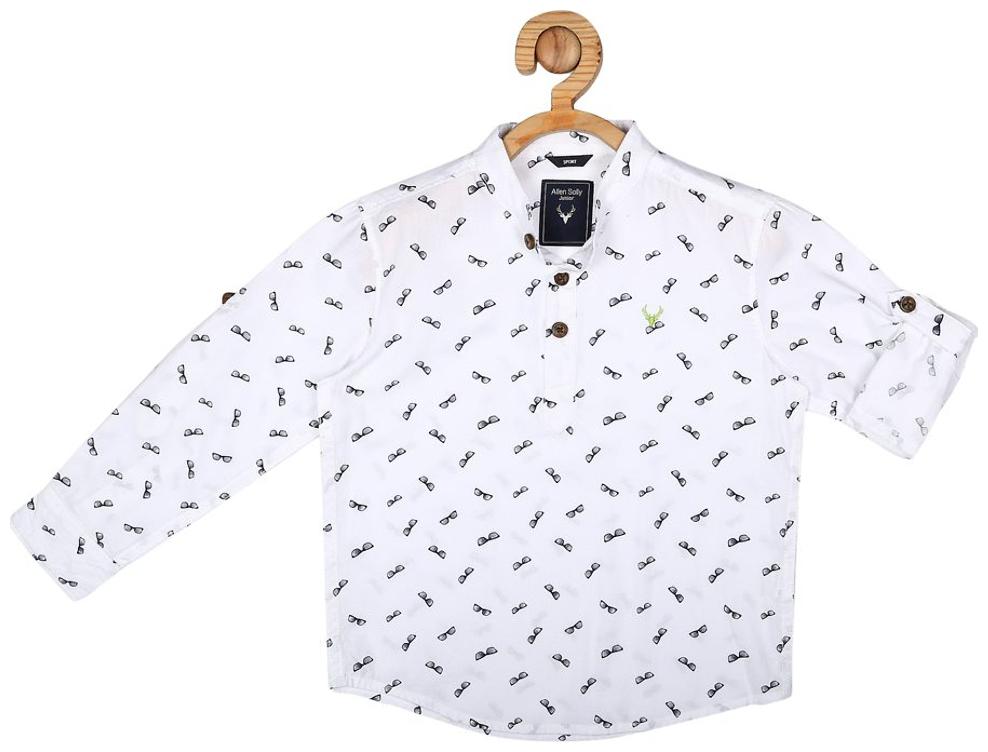 

Allen Solly Boy Cotton Solid Shirt White