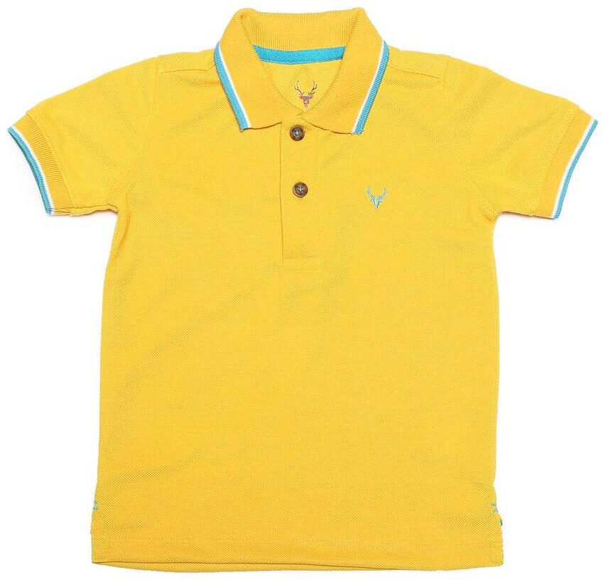 

Allen Solly Boy Cotton Solid T-shirt - Yellow