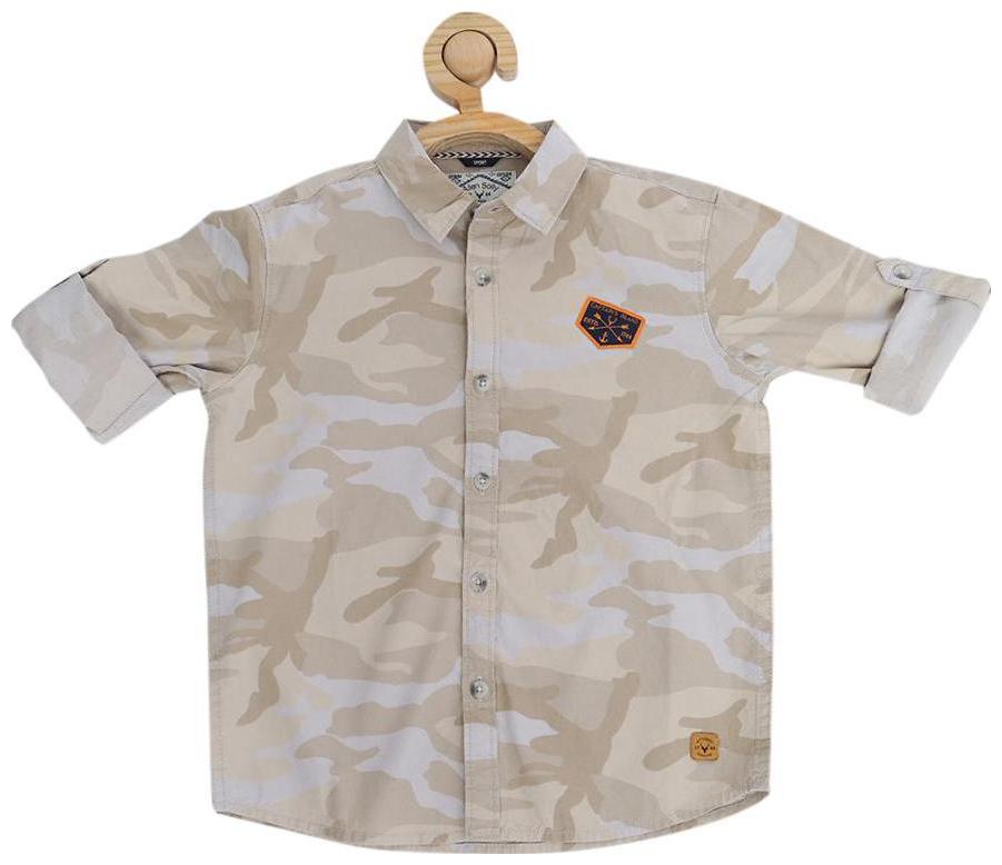 

Allen Solly Boy Cotton Printed Shirt Brown