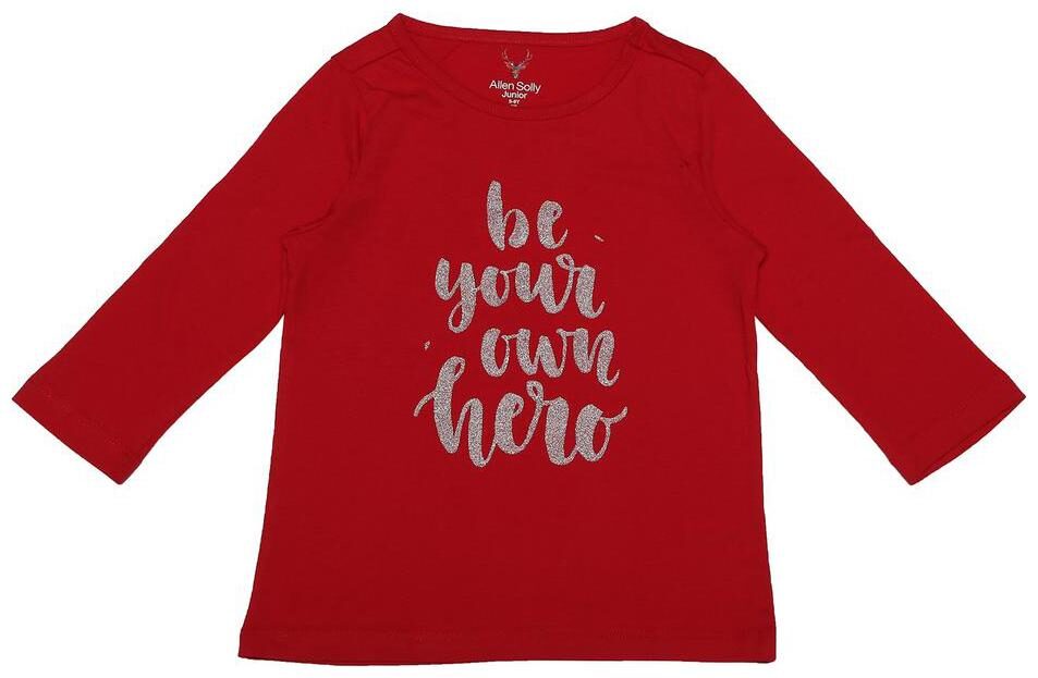 

Allen Solly Girl Cotton Printed T shirt - Maroon