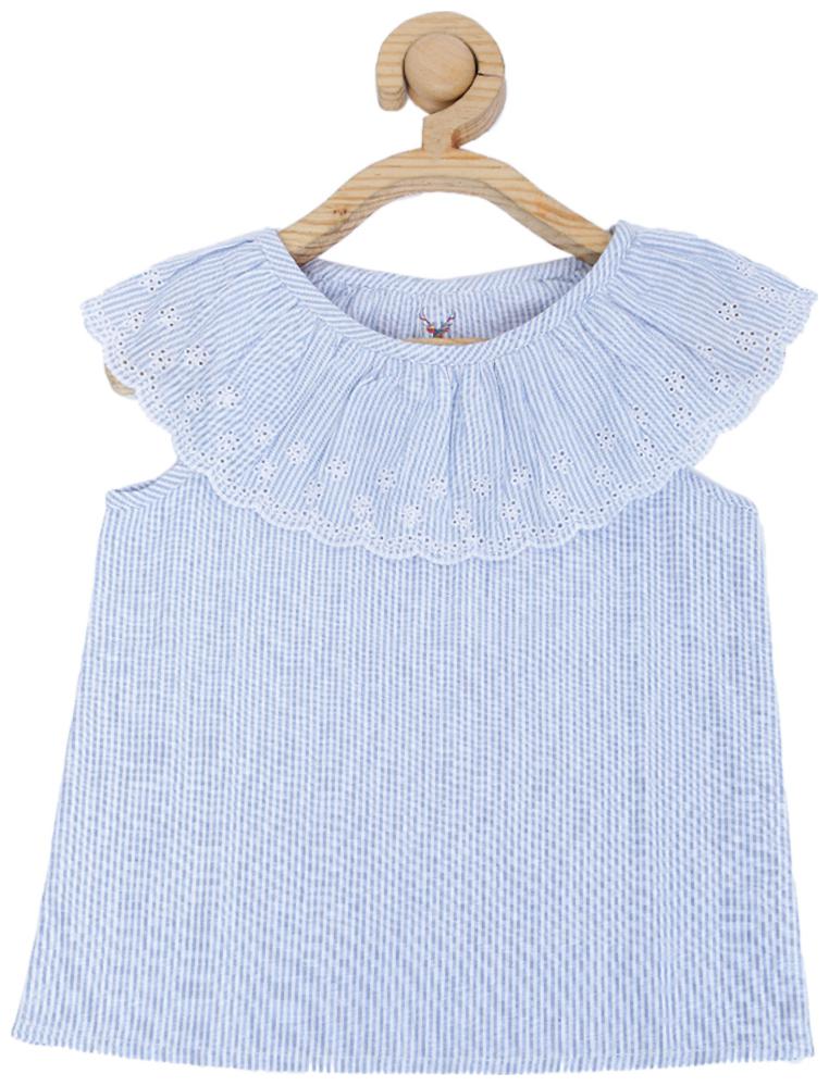 

Allen Solly Girl Blended Solid Top - Blue