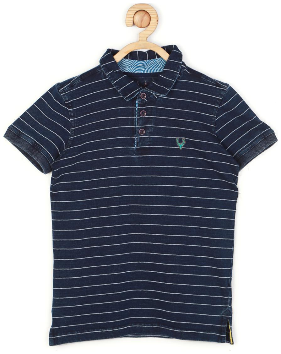 

Allen Solly Boy Blended Solid T-shirt - Blue