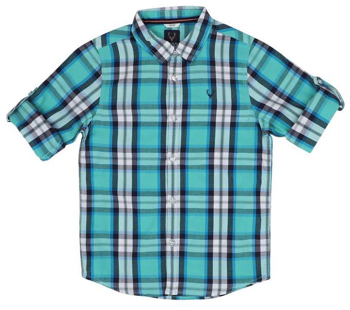 

Allen Solly Boy Cotton Checked Shirt Blue
