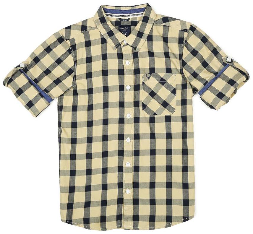 

Allen Solly Boy Cotton Checked Shirt Beige