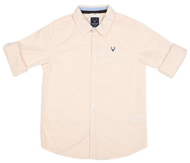 

Allen Solly Boy Cotton Polka dots Shirt Cream
