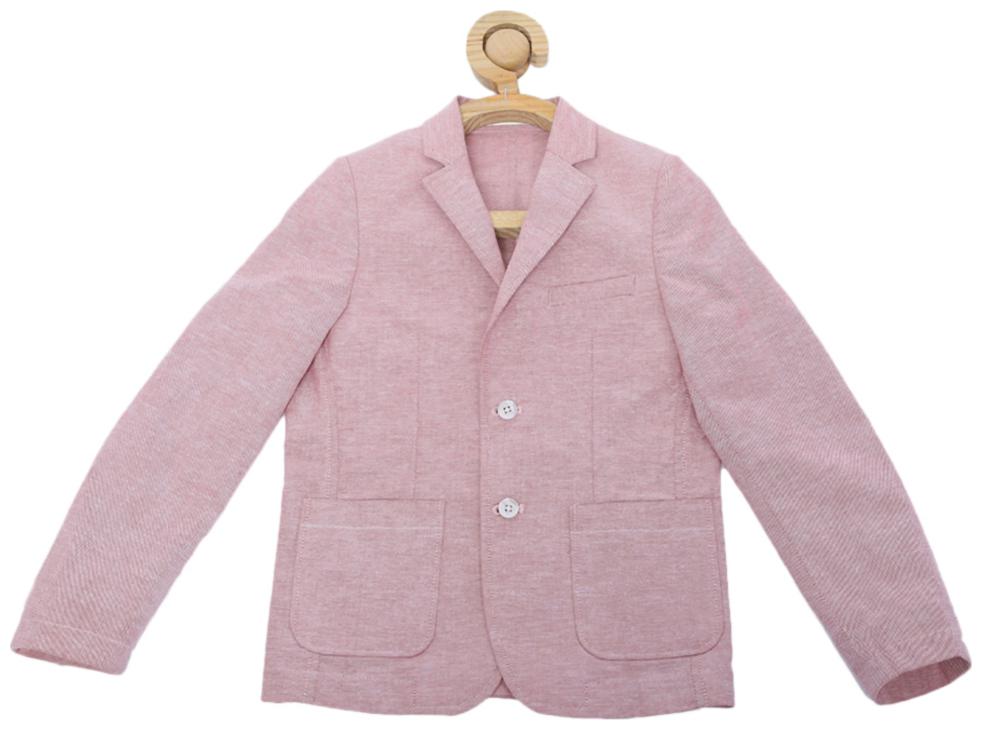 

Allen Solly Boy Blended Solid Ethnic jacket - Pink