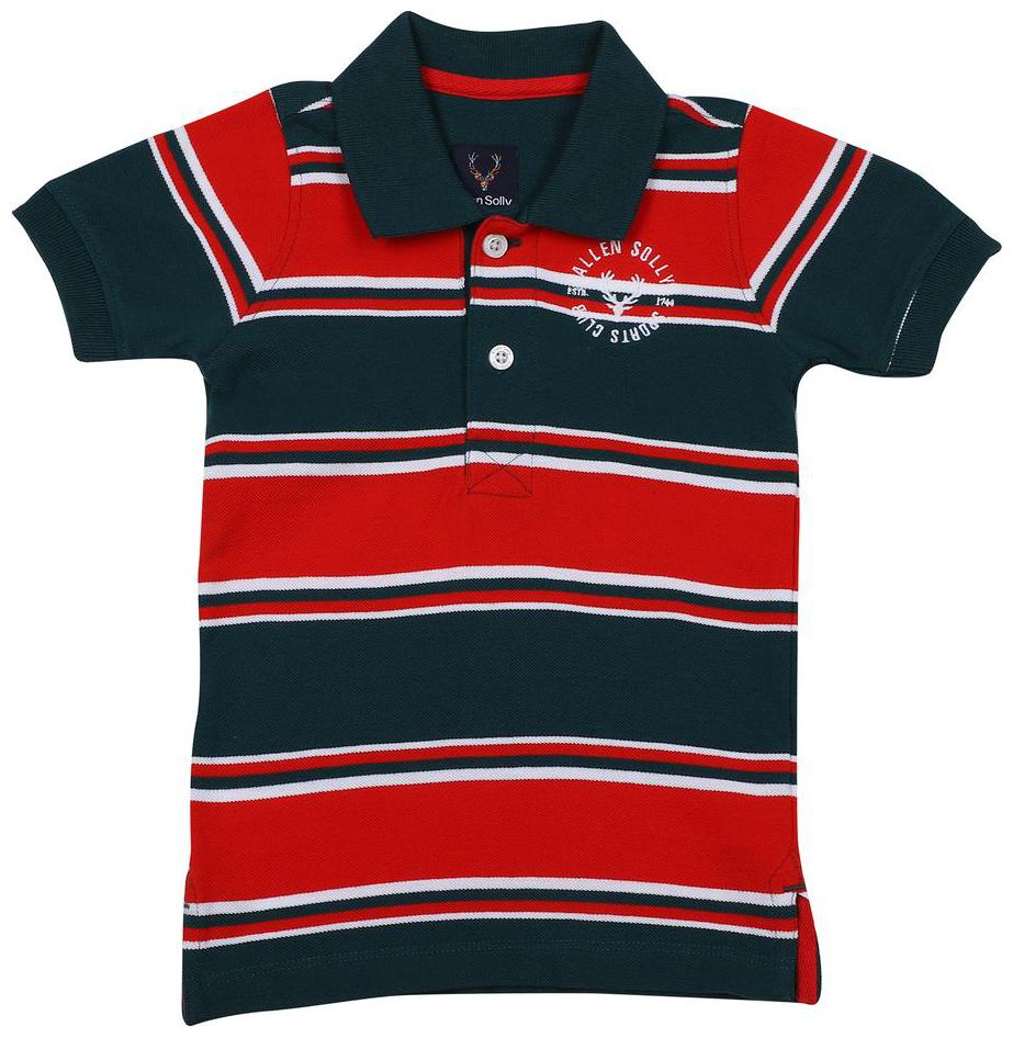 

Allen Solly Boy Viscose Striped T-shirt - Red Blue