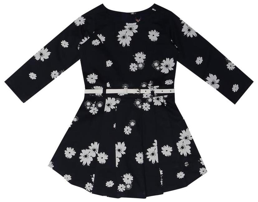 

Allen Solly Black Cotton 3 4th Sleeves Knee Length Princess Frock ( Pack of 1 )