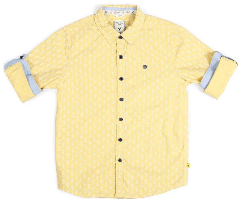 

Allen Solly Boy Cotton Printed Shirt Yellow