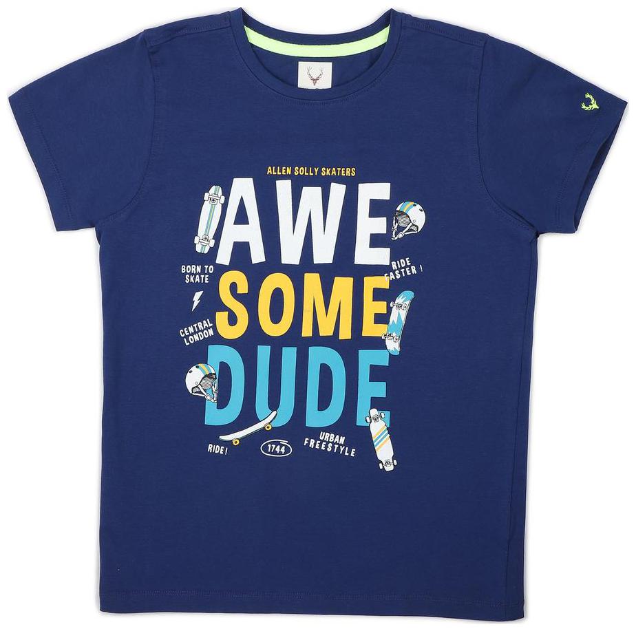 

Allen Solly Boy Cotton Printed T-shirt - Blue