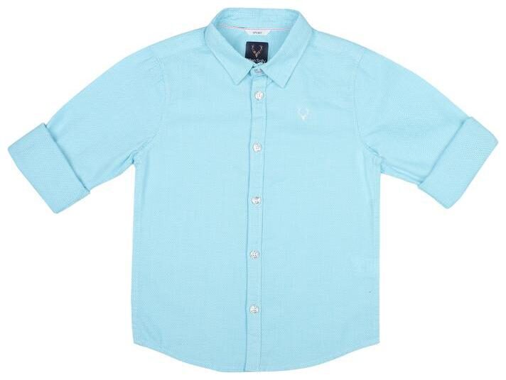 

Allen Solly Boy Cotton Solid Shirt Blue
