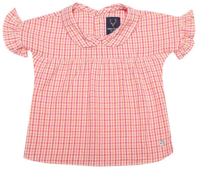 

Allen Solly Girl Cotton Checked Top - Pink