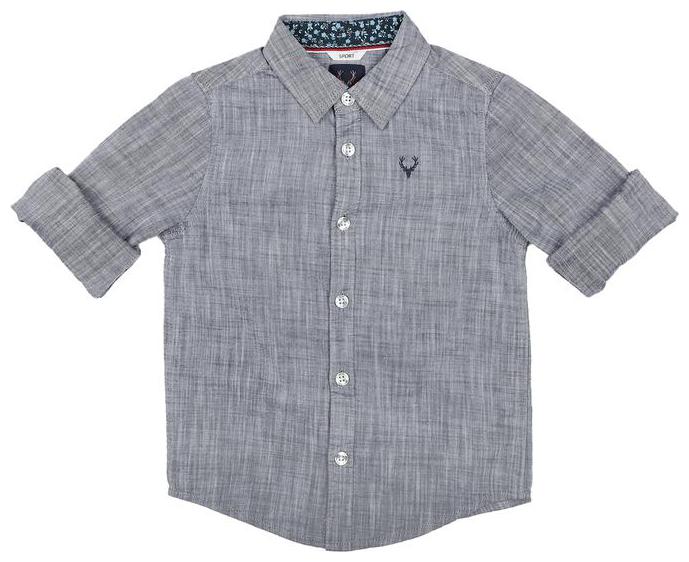 

Allen Solly Boy Cotton Solid Shirt Grey