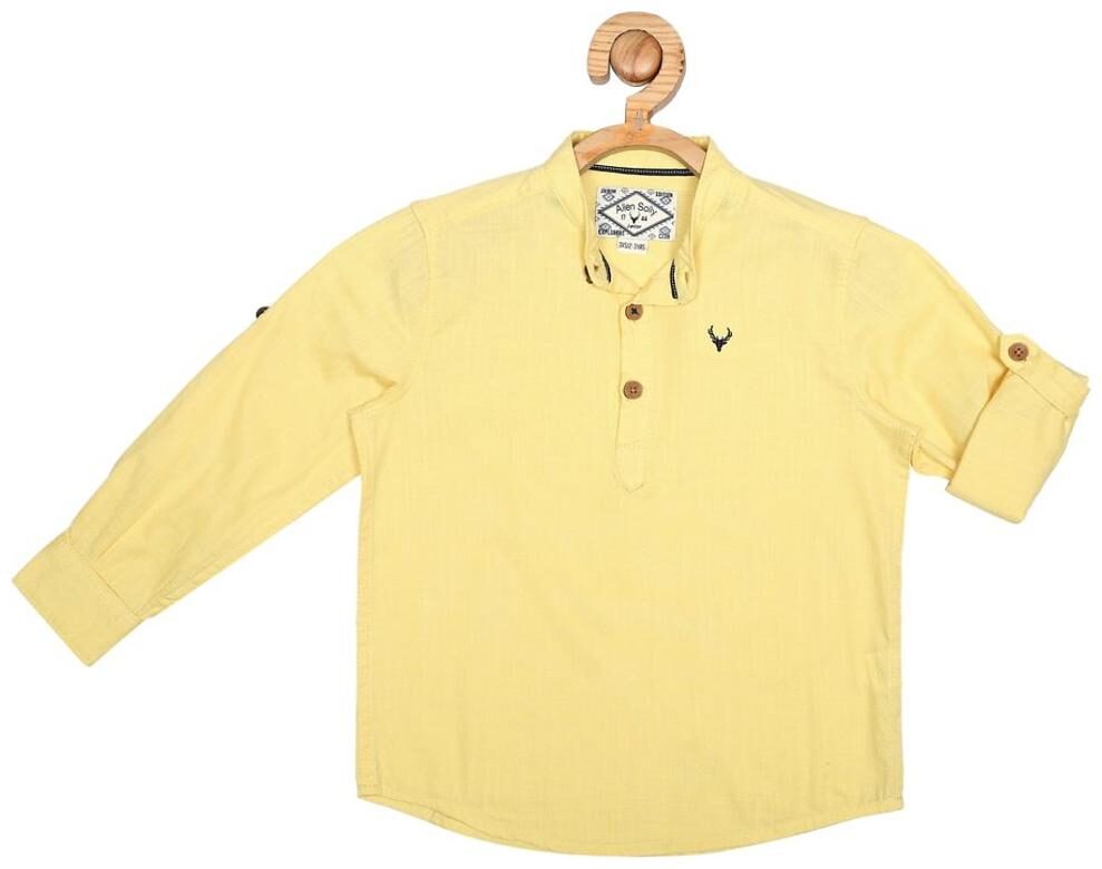 

Allen Solly Boy Cotton Solid Shirt Yellow