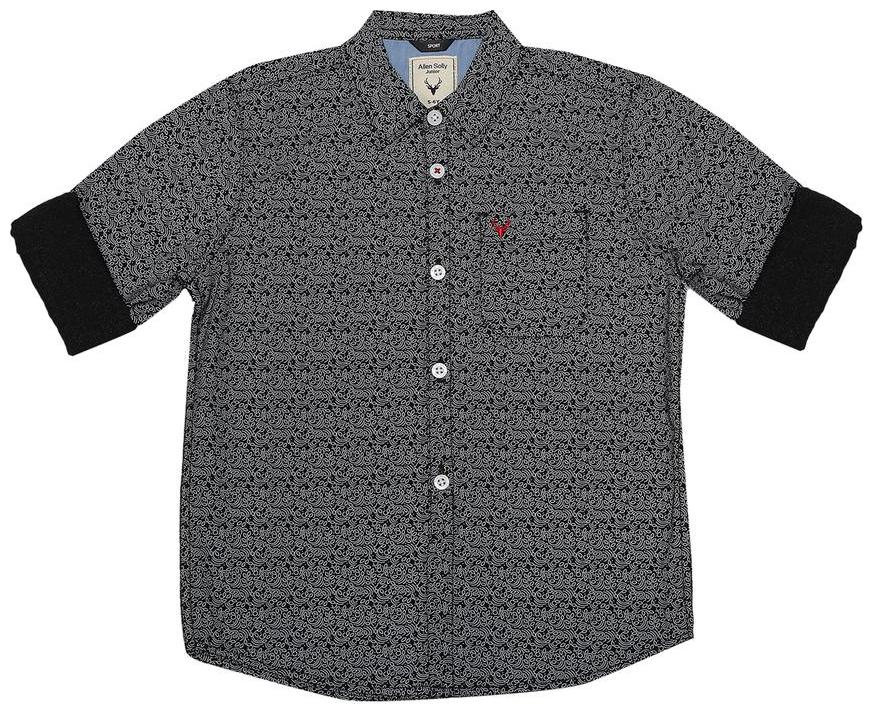 

Allen Solly Boy Cotton Printed Shirt Black