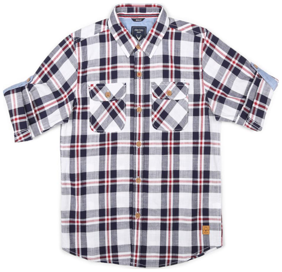 

Allen Solly Boy Cotton Solid Shirt Blue