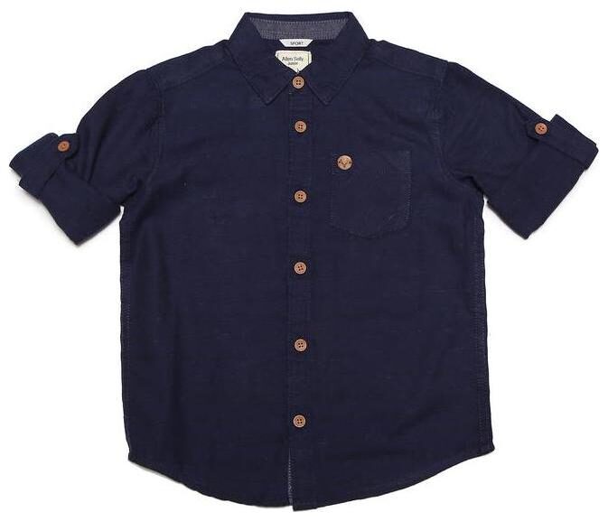 

Allen Solly Boy Cotton blend Solid Shirt Blue