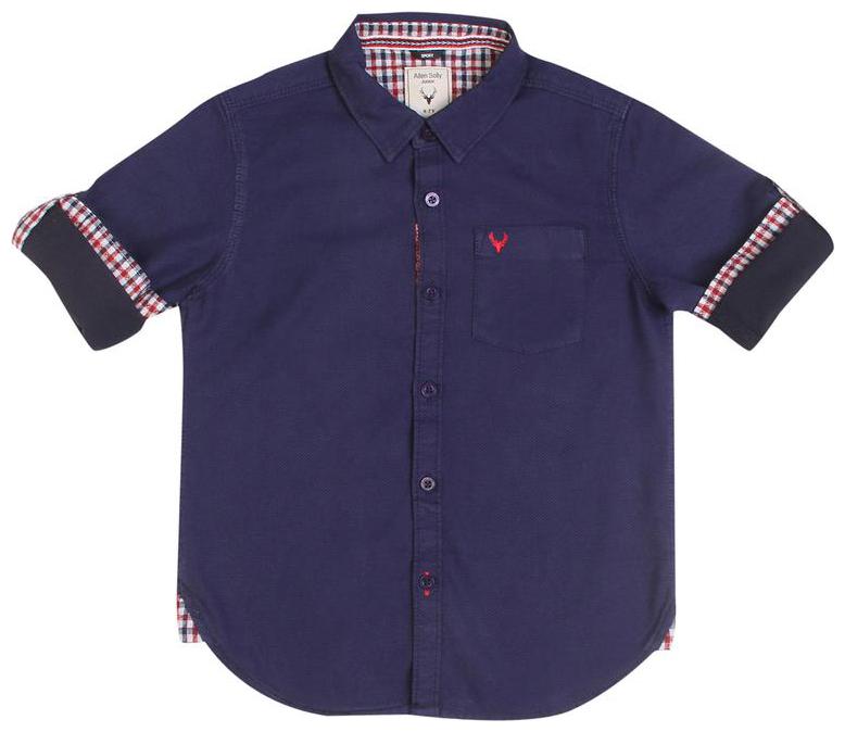 

Allen Solly Boy Cotton Solid Shirt Blue