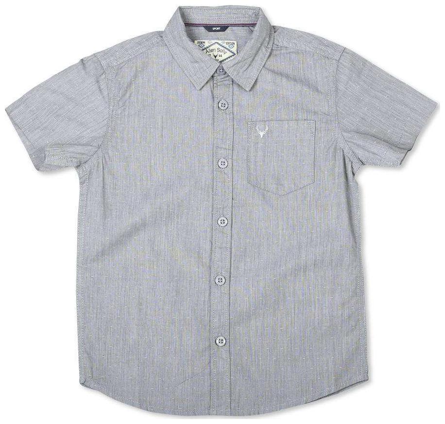 

Allen Solly Boy Cotton Solid Shirt Grey