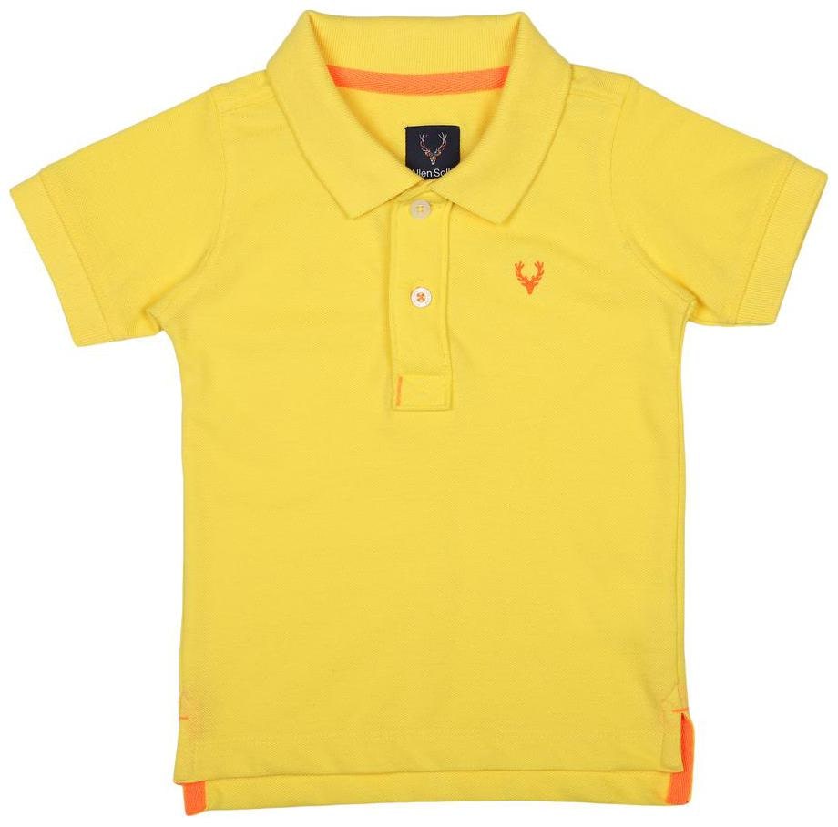 

Allen Solly Boy Cotton blend Solid T-shirt - Yellow