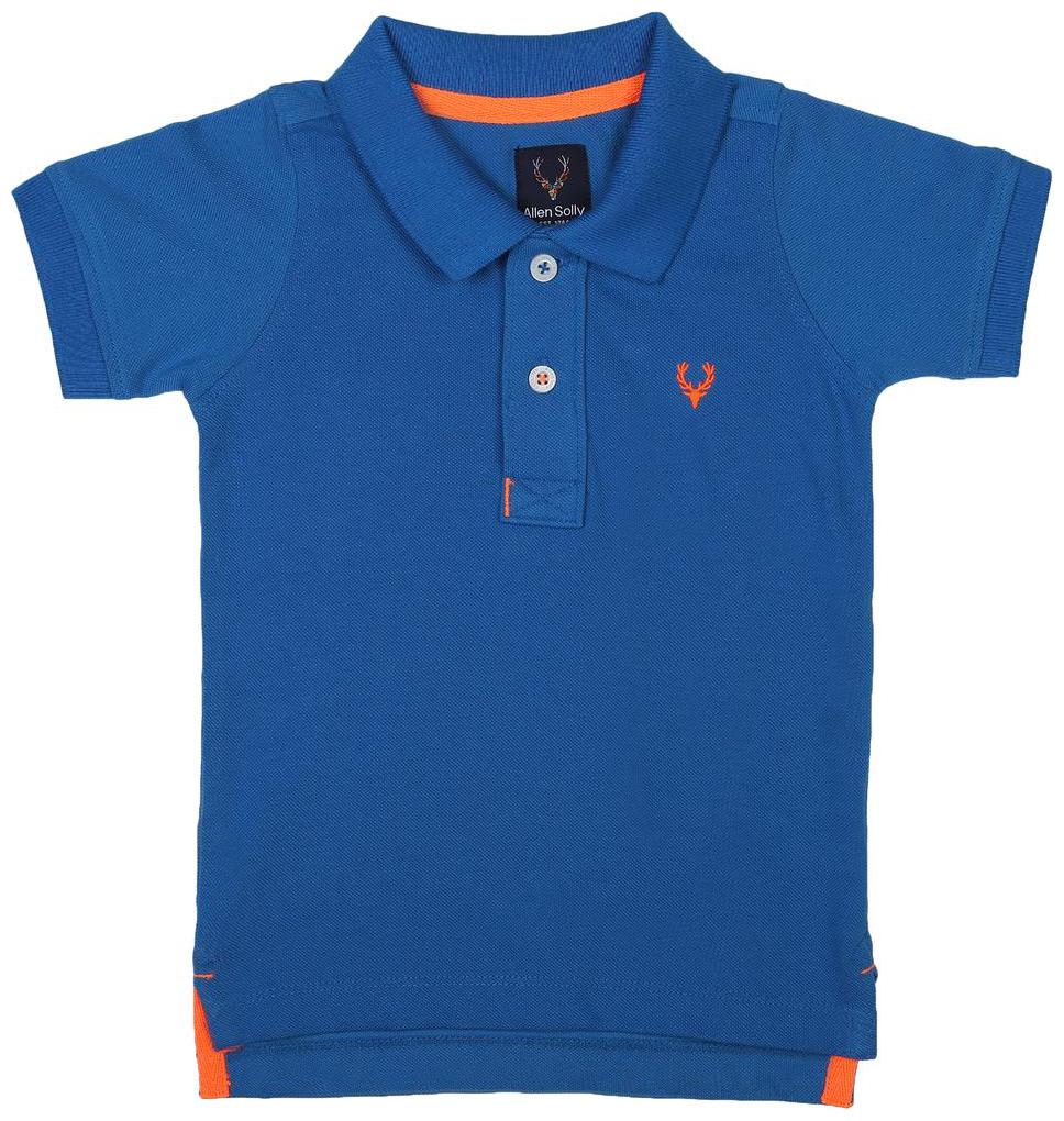 

Allen Solly Boy Cotton blend Solid T-shirt - Blue