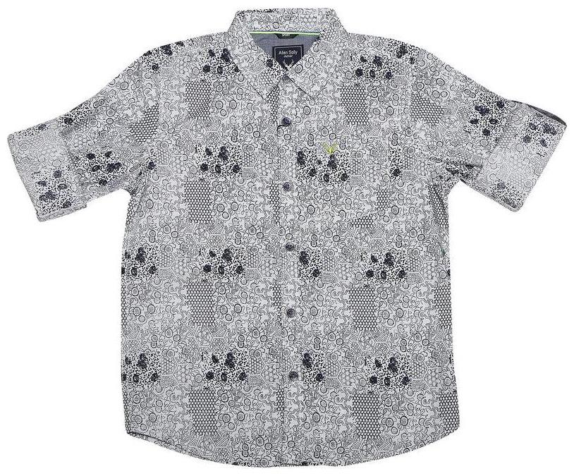 

Allen Solly Boy Cotton Printed Shirt Grey