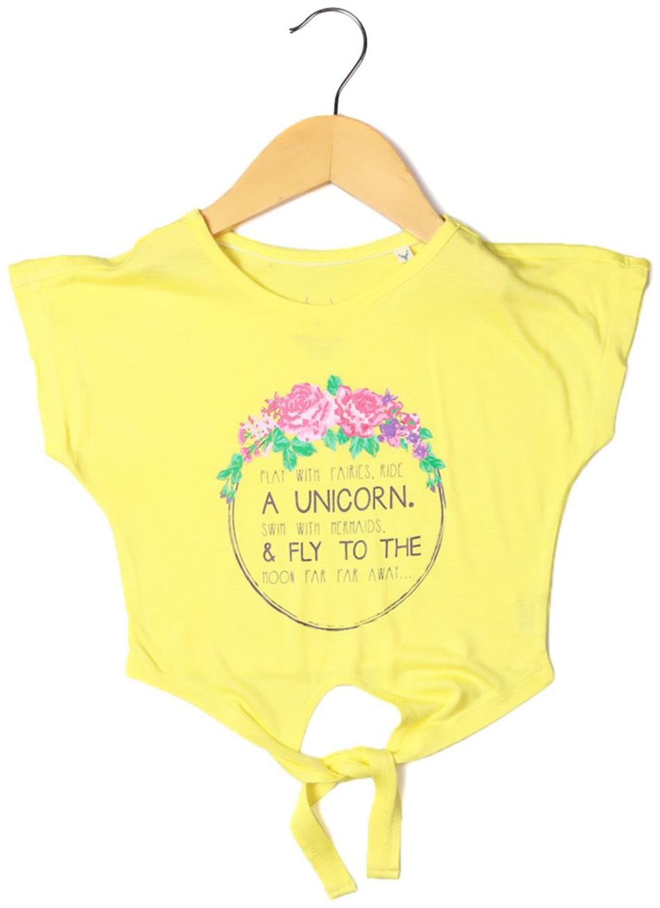 

Allen Solly Girl Cotton Printed Top - Yellow