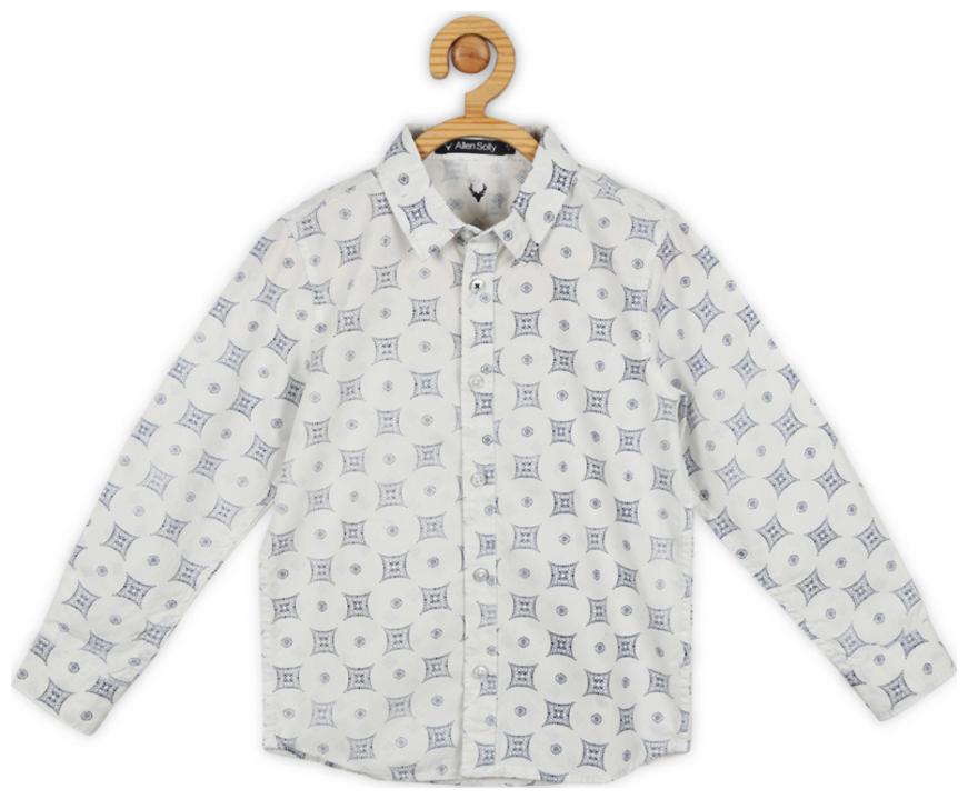 

Allen Solly Boy Blended Printed Shirt White