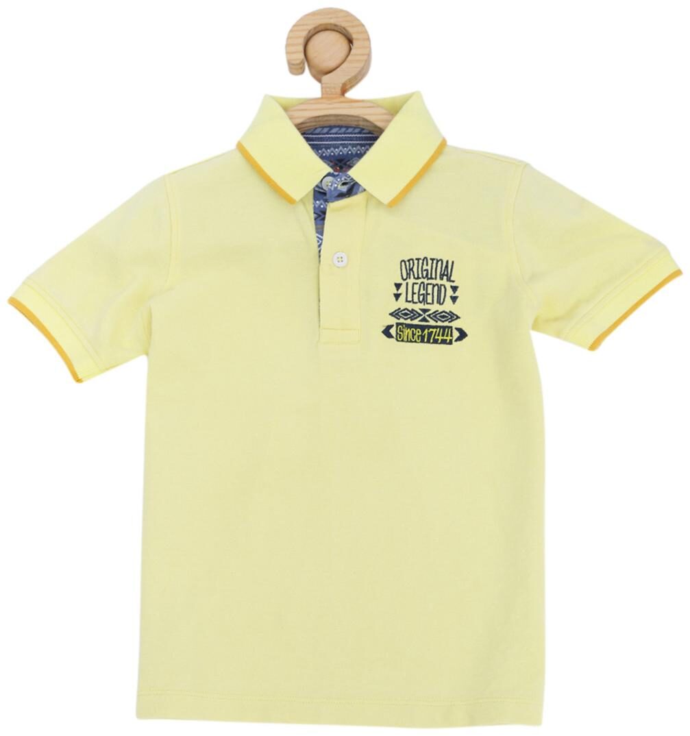 

Allen Solly Boy Blended Solid T-shirt - Yellow