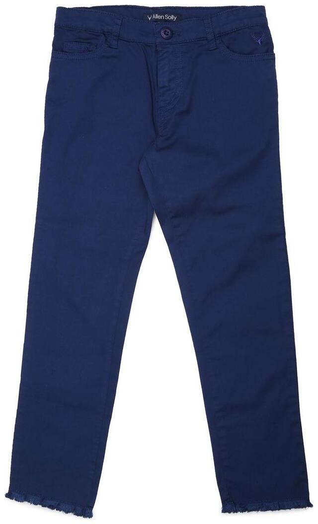 Allen Solly Girl Cotton Trousers - Blue