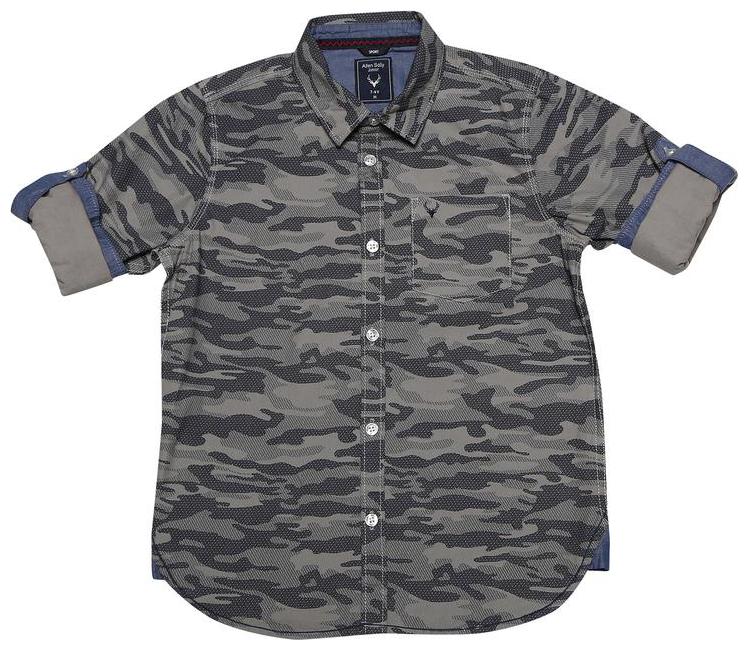 

Allen Solly Boy Cotton Printed Shirt Grey