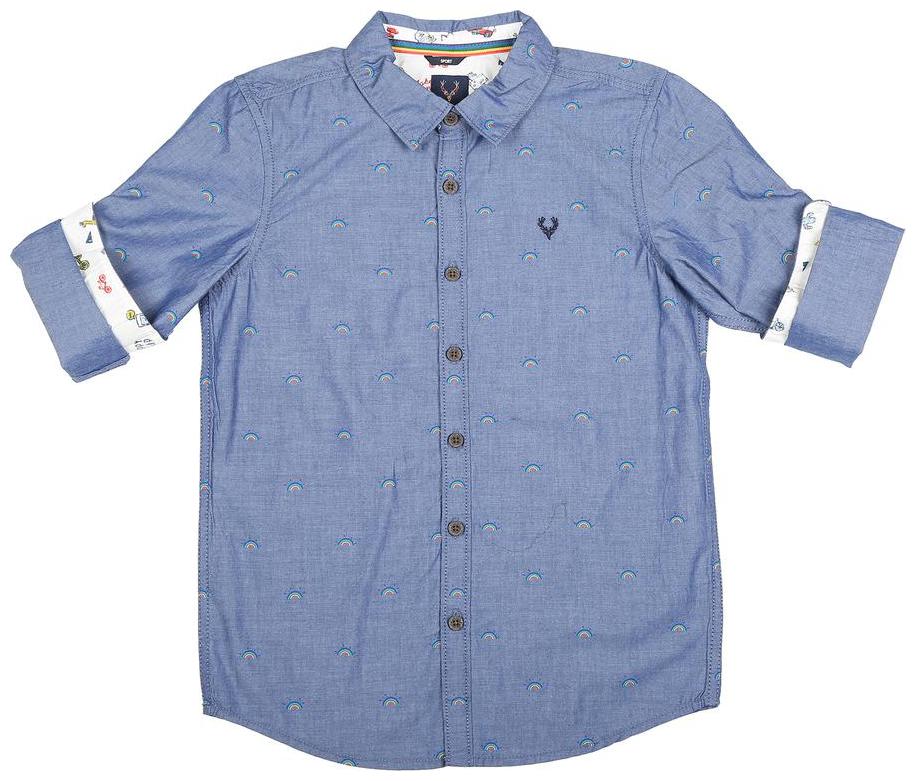 

Allen Solly Boy Cotton Printed Shirt Blue