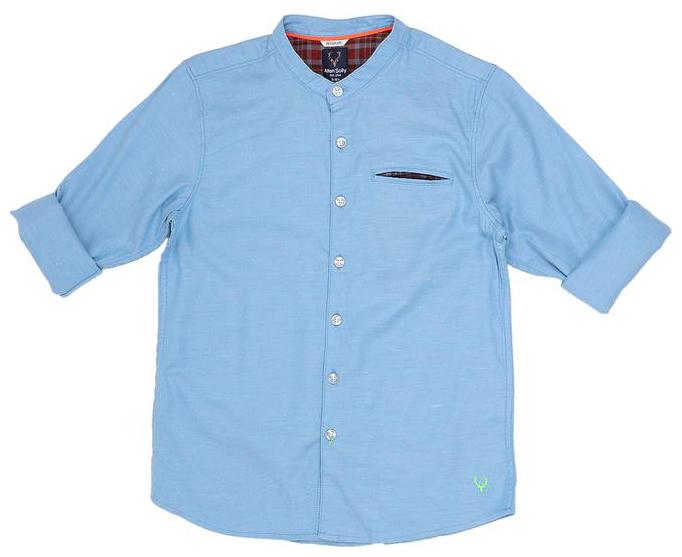 

Allen Solly Boy Cotton Solid Shirt Blue