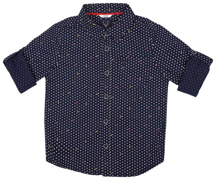 

Allen Solly Boy Cotton Polka dots Shirt Blue