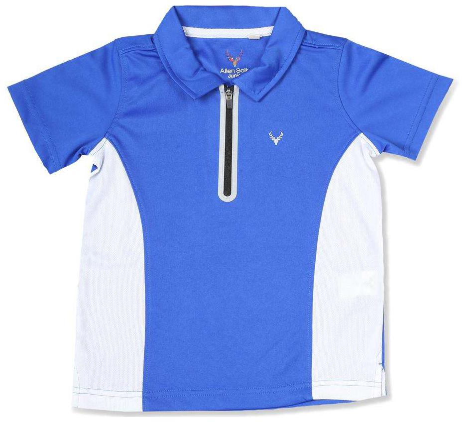 

Allen Solly Boy Georgette Solid T-shirt - Blue