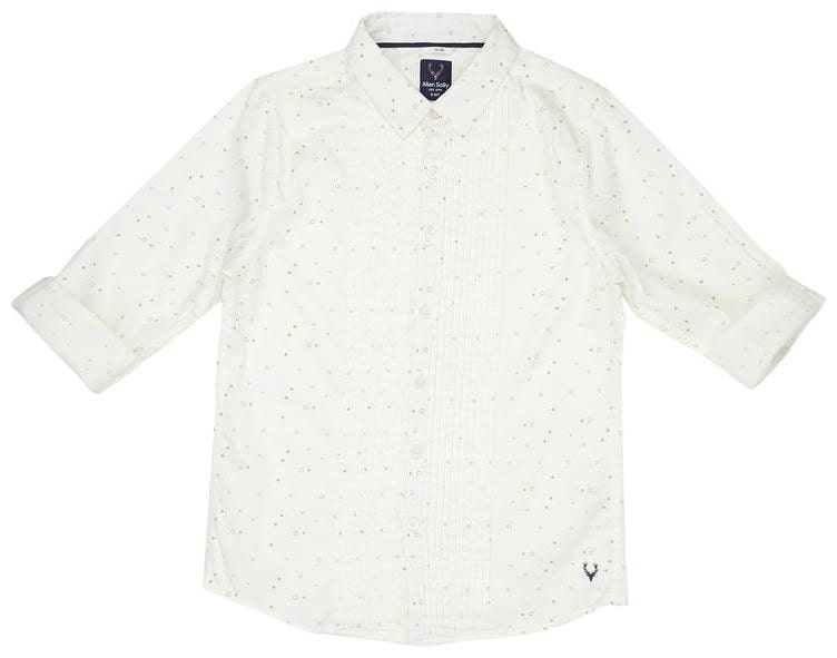 

Allen Solly Boy Cotton Printed Shirt Cream